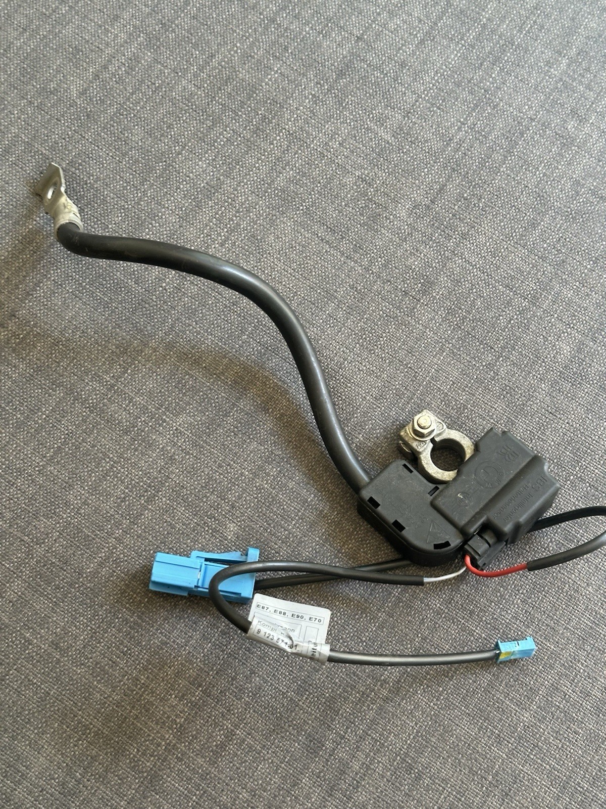 ⚡️OEM BMW 1  128i 135i E82 E88 Negative Battery Cable IBS Terminal 61129164352