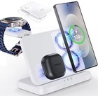 EGV Wireless Charger for Samsung – 3 in 1 Charging Station White 