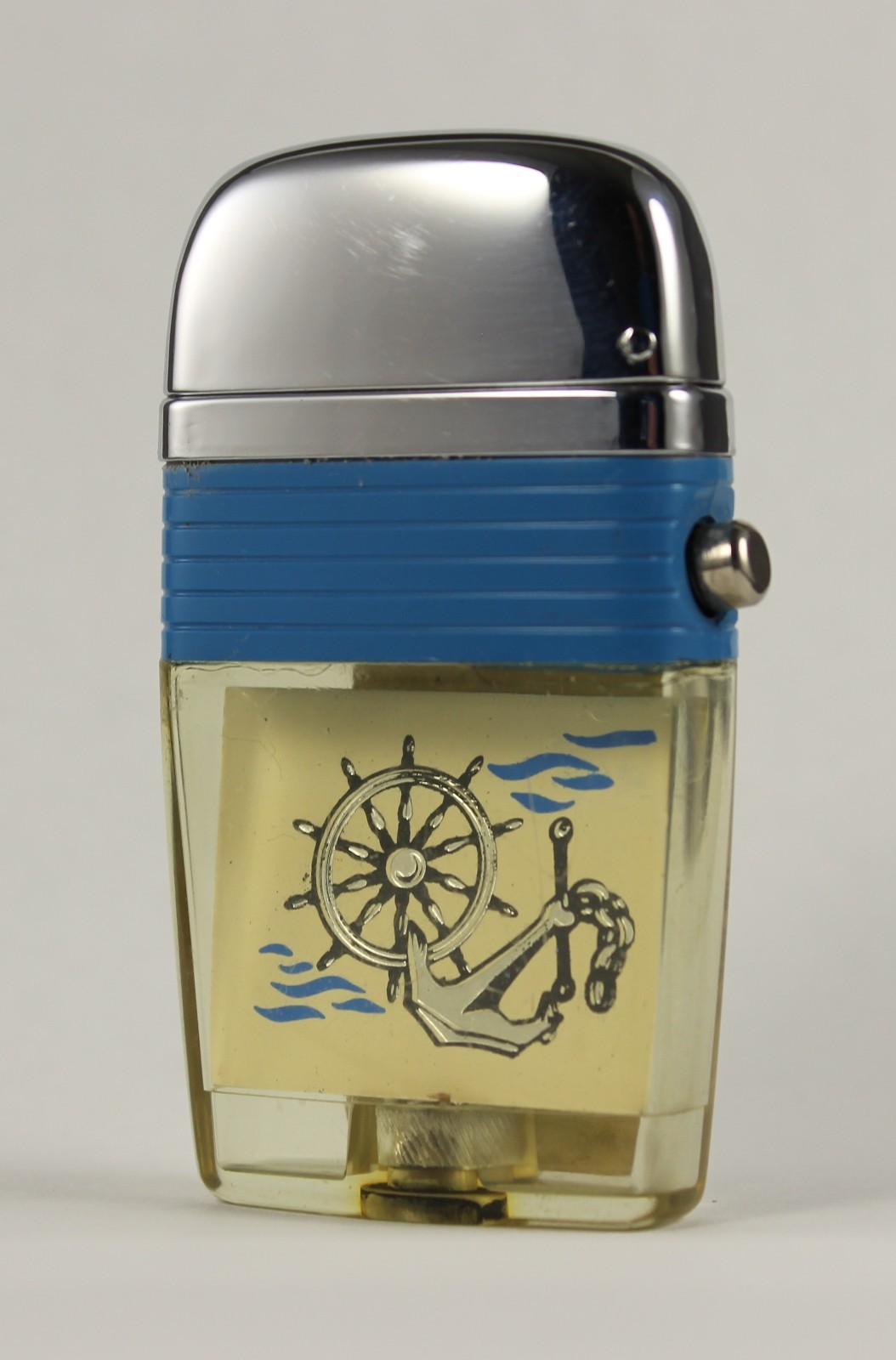 VintageScriptoVULighterNauticalShipWheelHelmAnchor~CigaretteLighter
