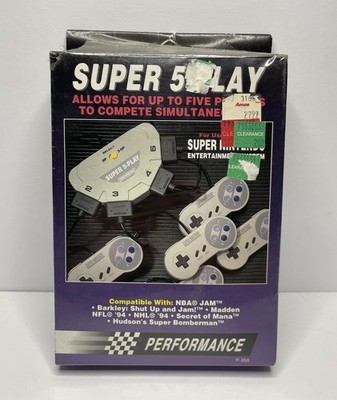 Performance Super 5-Play for Super Nintendo SNES Sealed Open Box