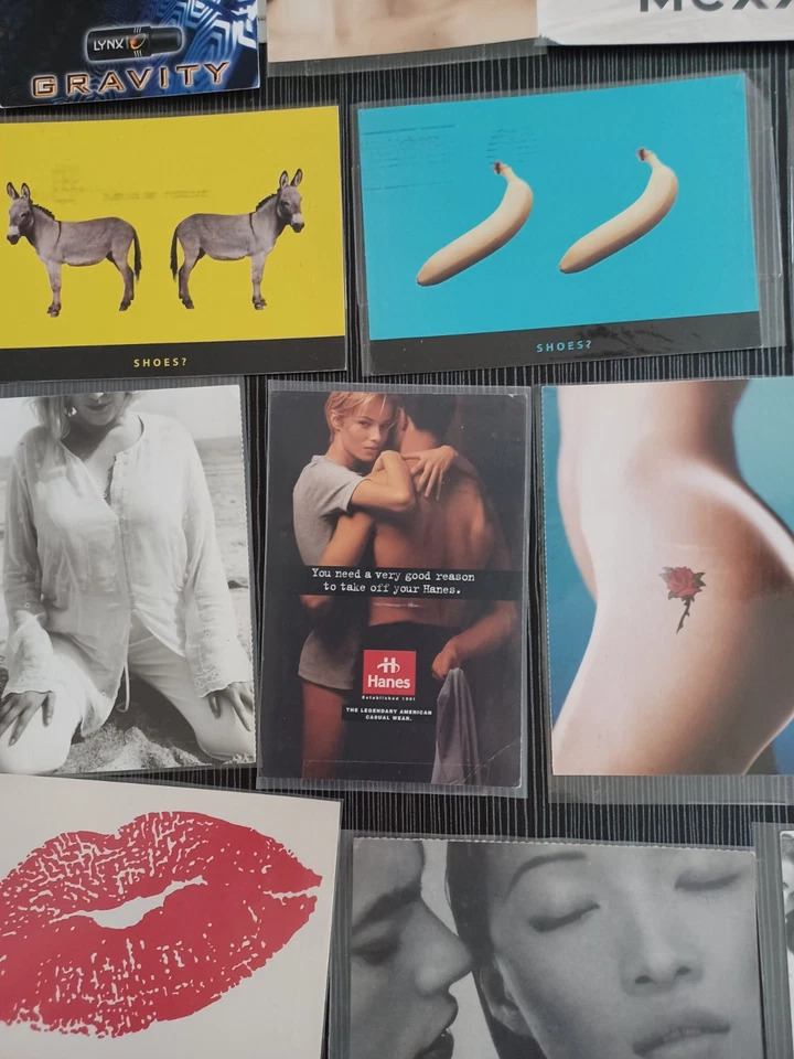 Vintage Perfume/Makeup/Fashion Promo Postcards x 34,Sisley,Joop etc,Mostly Used  - Image 4 of 4