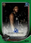 2025-26 Bowman Chrome Autographs True Green Refractors Derik Queen RC Auto 88/99