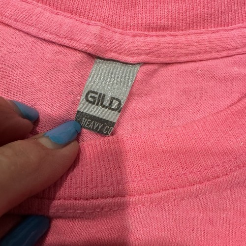 Gildan - Cotton Women’s T-Shirt Plain Tees - Yellow Pink Green Cotton Med - Picture 3 of 9