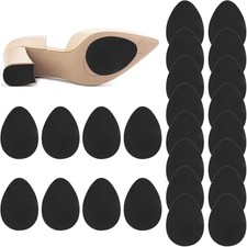 24Pcs Anti Slip Shoe Grips on Bottom of Shoes, Non Slip Shoe Pad, Rubber Black