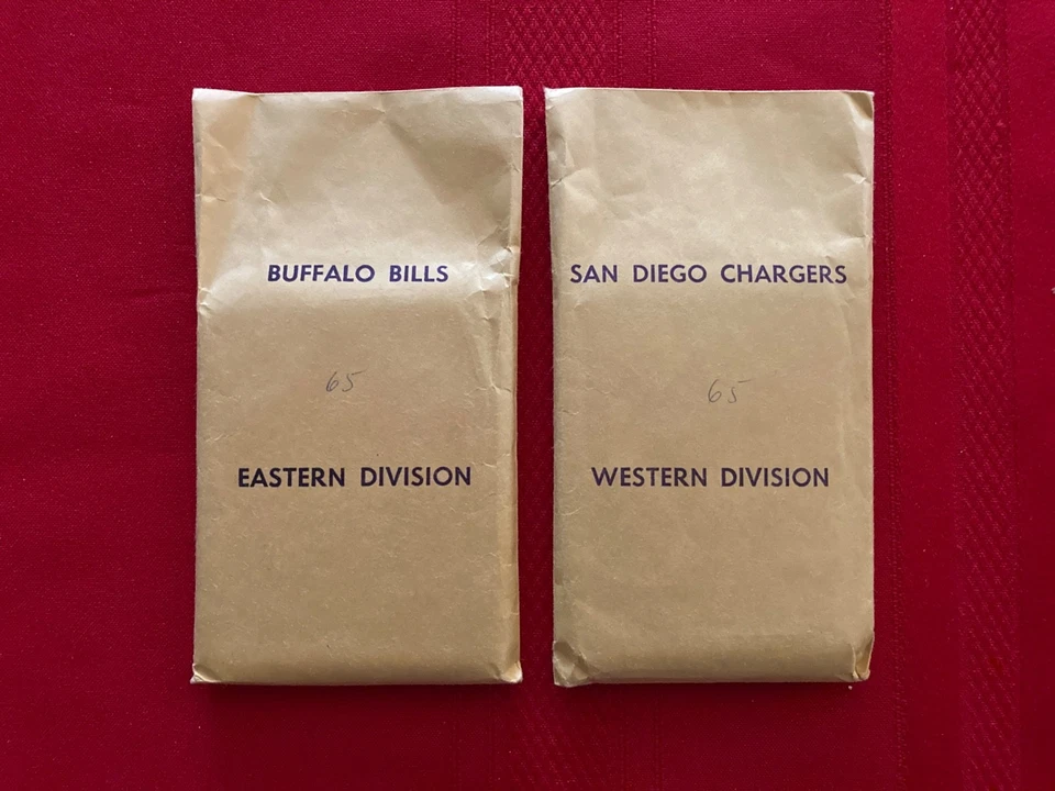 1965 APBA AFL football card set + revised QB ratings / OOP / Lowe / Namath debut - Image 3 of 4