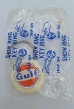 VTG Gulf Oil Pull Apart Keychain Mid-Continent Truck Stop New Old Stock NOS NIP