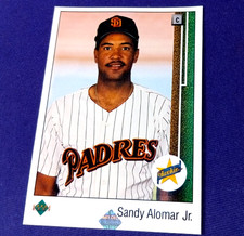 1989  SANDY ALOMAR JR UPPER DECK HOLOGRAM ON FRONT ERROR SUPER RARE 2 ON BACK 5