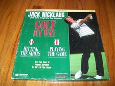 GOLF MY WAY, VOLUMES I AND II 3-Laserdisc LD JACK NICKLAUS VERY GOOD CONDITION