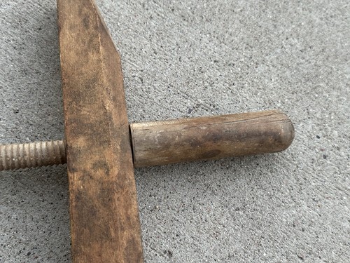 MORSETTO MORSETTO legno antico utensile legno lavorazione legno vedi descrizione - Foto 11 di 15