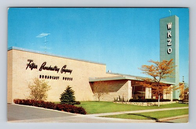 #ad Kalamazoo MI Michigan WKZO Broadcast Station Antique Vintage Postcard $0.99