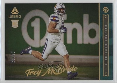 2022 Panini Luminance Rookie Teal 32/35 Trey McBride #198 Rookie RC 0us4