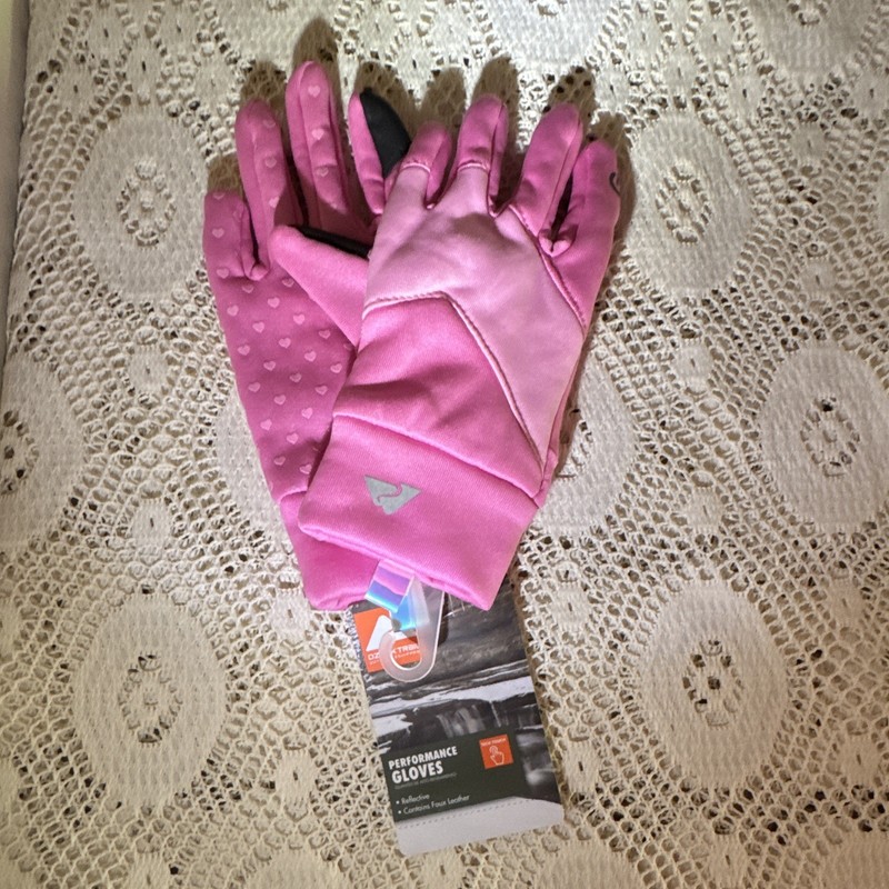 Ozark Trail Women's Full Finger Touchscreen Breathable Gloves Pink/Black S/M 2