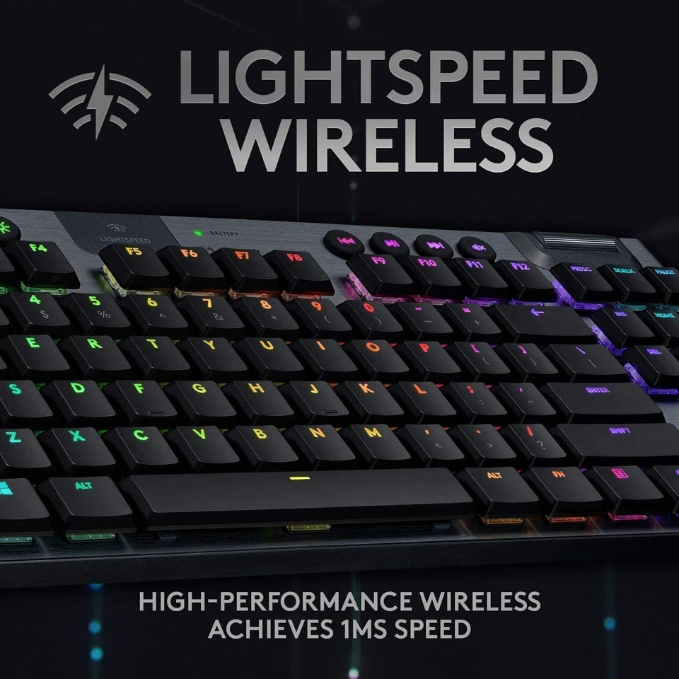 Logitech G915 TKL Tenkeyless Lightspeed Gaming Keyboard - Carbon English Tactile - Image 4 of 4