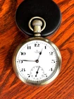 Clean 1902 Omega 18 Size 15J Private Label Nickel/Silver Case Runs Strong!
