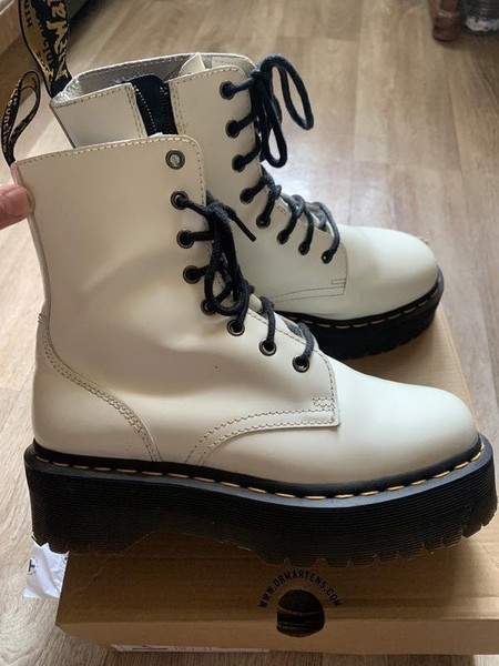 Women Dr. Martens Boots Black Leather 39 #7KLM