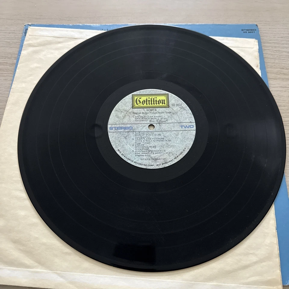 Homer Soundtrack LP 1970 Vinyl Album - Led Zeppelin, Cream, Steve Miller Band - Image 3 of 4