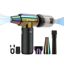 Compressed Air Duster - Barber Blower, Electric Duster, 3 Gear Mini Portable ...