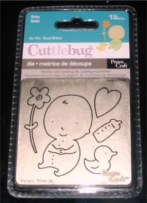 Baby with Heart Flower & Duck Cuttlebug Die 37-1160 NEW! - Image 1 of 2