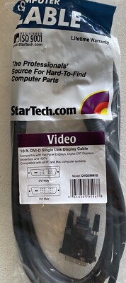 NEW StarTech HDMI DVIDSMM10 10FT/3M DVI-D TO DVI-D CABLE M/M