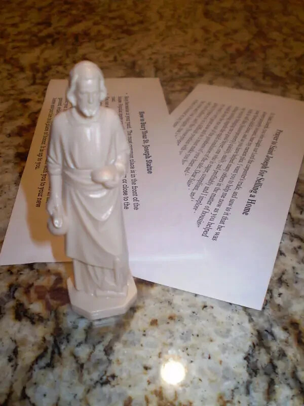 NEW St Joseph Statue Catholic Tradition BURYING IMPROVE HOME SELLING w