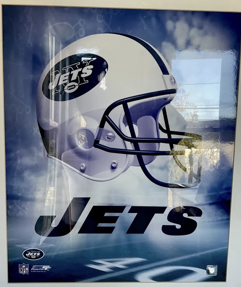Pôster emblema emoldurado New York Jets 29 X 33 bar/man cave - Imagem 4 de 4