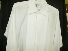 Formal White Laydown Collar Shirt 1/4 inch pleat - 77710
