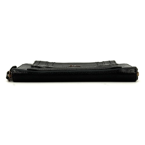 Chloe Paraty Zip Around Long Wallet Purse External Pocket Leather Black #A359 - Picture 7 of 24
