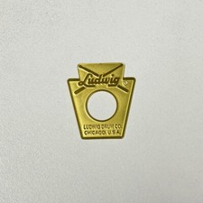 Ludwig 60 s Keystone Drum Badge Vintage Chicago Bass Snare Drum Tom Emblem Part