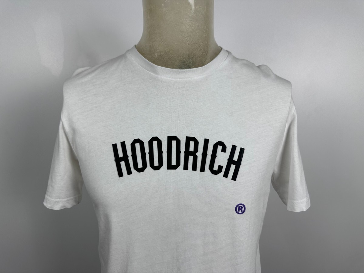 Hoodrich ロゴ サッカーTシャツ オーバーサイズ ストリート Hoodrich T-Shirt White Big Logo Streatwear Mens Size S | eBay
