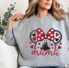 Disney Mama Minnie at the Castle Custom Embroidered Sweatshirt/Hoodie