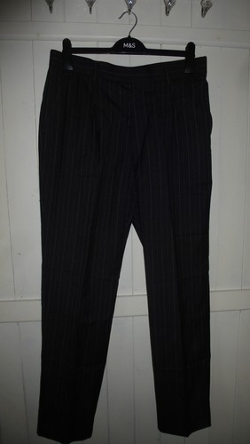 mens PIERRE CARDIN GREY PINSTRIPE WOOL SUIT SIZE 40"R CHEST 34" WAIST 31" LEG - Picture 7 of 15
