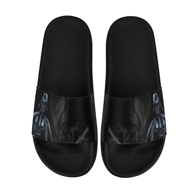 Slide Sandals, Flipper Anti- Slip Darth Vader Custom for Men