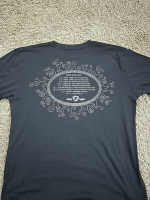 Atoms For Peace W.A.S.T.E. 2010 Tour T Shirt Thom Yorke Radiohead