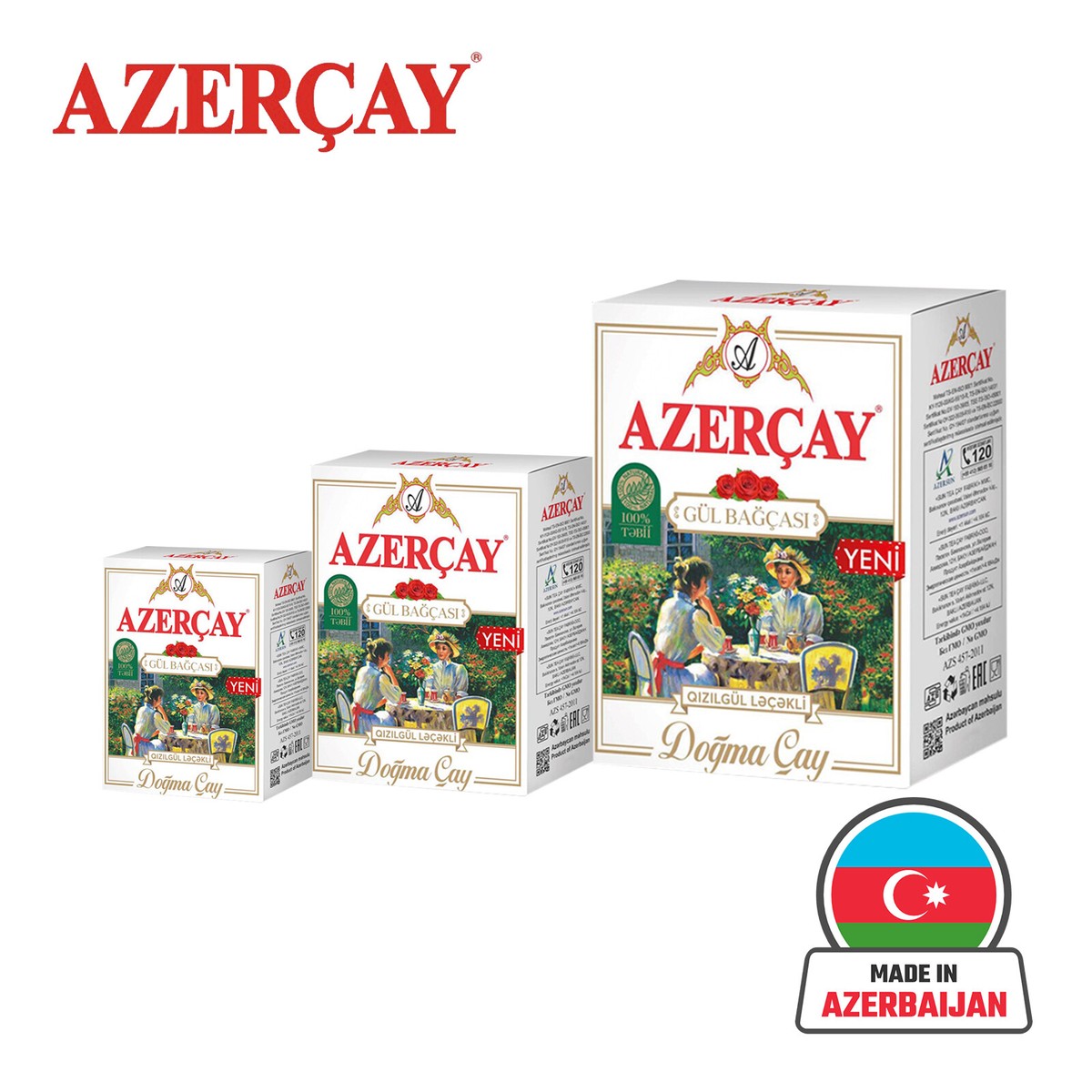 Azercay Rose Garden Large Leaf Black Natural Traditional