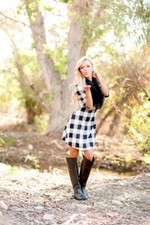 Vici Collection Buffalo Plaid Sweater Dress - Size Medium