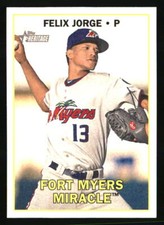 Felix Jorge 2016 Topps Heritage Minor League #35  Baseball Card