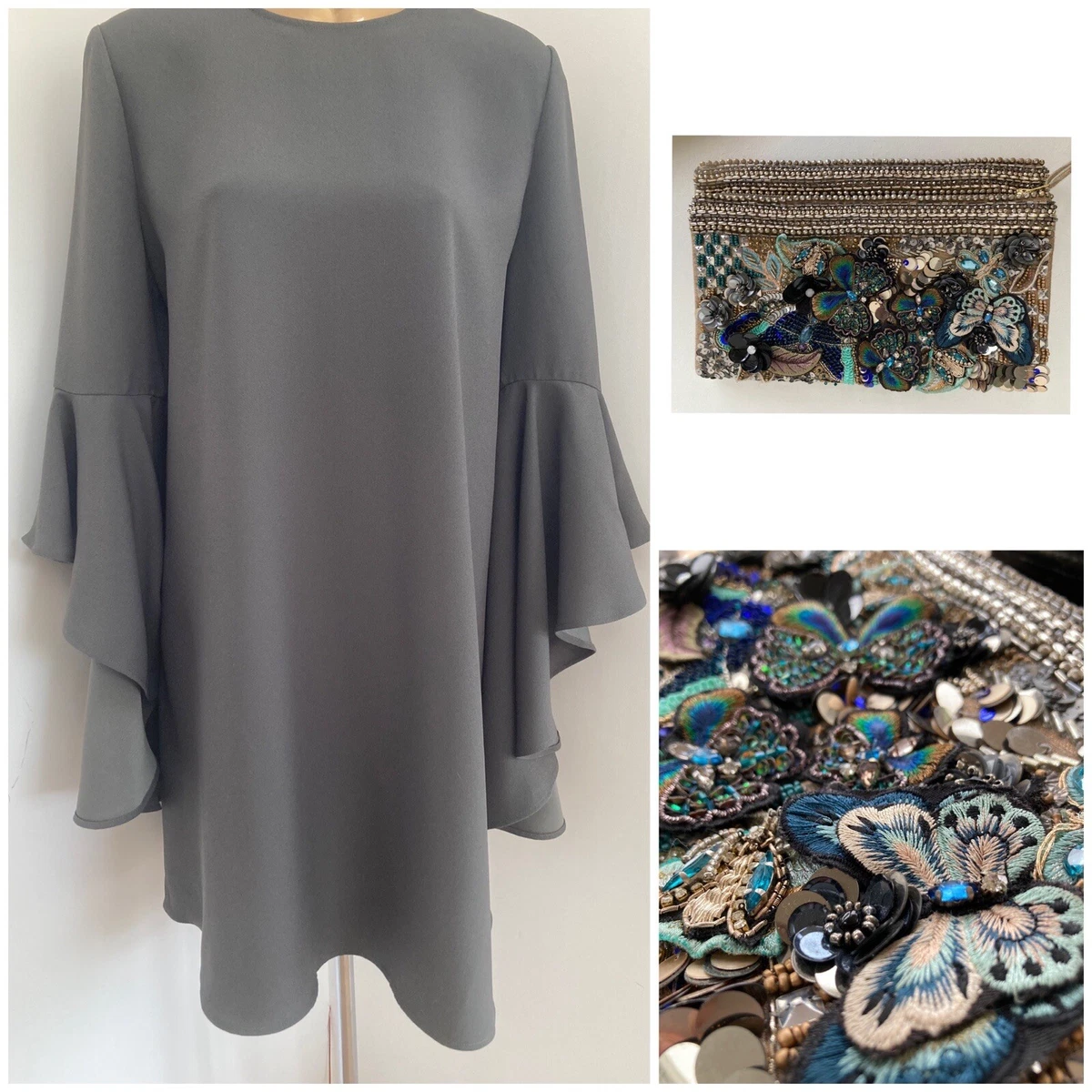 Baker waterfall sleeve clearance dress