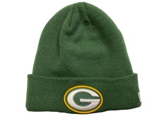 NFL New Era Green Bay Packers Green Winter Beanie Cap EUC