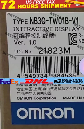 1pc Omron NB3Q-TW01B-V1 brand new touchscreen Fast delivery DHL  US Free TAX