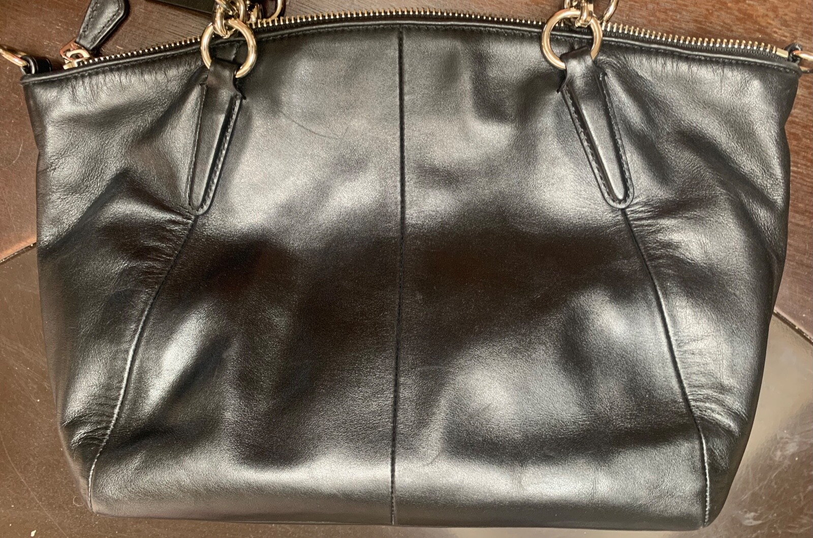 Coach Small Kelsey Satchel Crossbody in Metallic Patchwork Leather F56848 & Db image 8