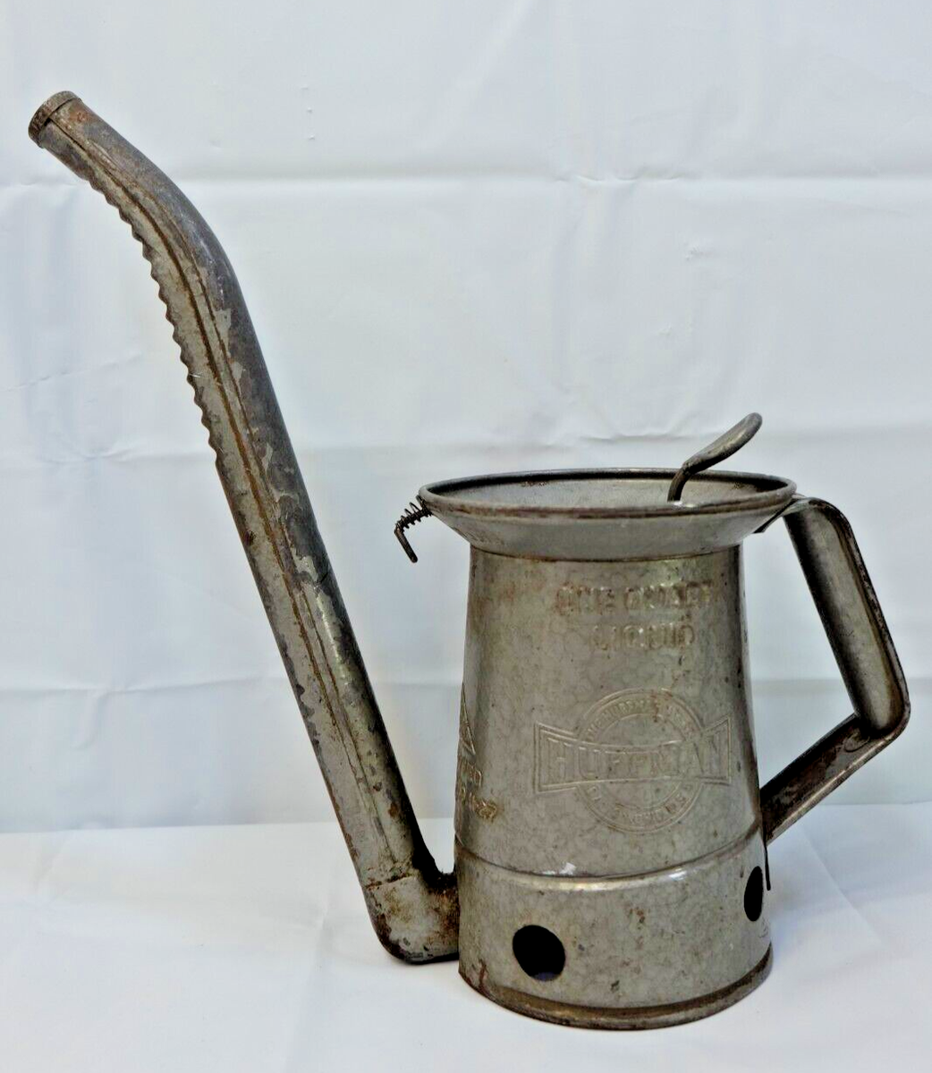 HUFFMAN Vintage One Quart Oil Can With Swing Spout #59 | eBay