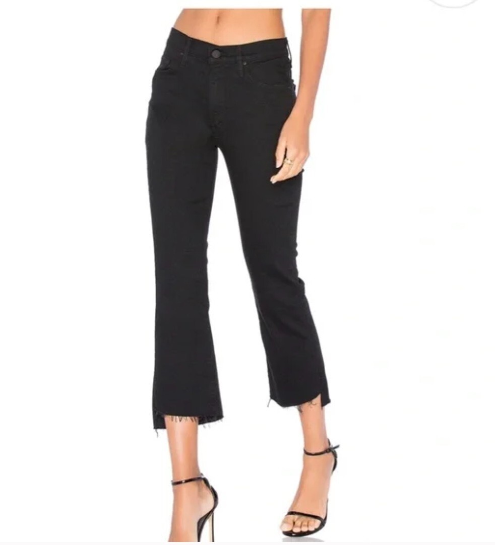 Mother  The Insider Crop Step Fray in Limited Edition Denim Jeans Size 24