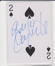 RANDY CUNNEYWORTH CHICAGO BLACKHAWKS 1994 AUTOGRAPHED HOCKEY PLAYING CARD