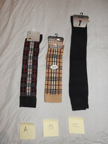 1 Pair of High Quality Over the Knee / Knee High Socks - 6 Designs Size 4-6/7 - Picture 2 of 3