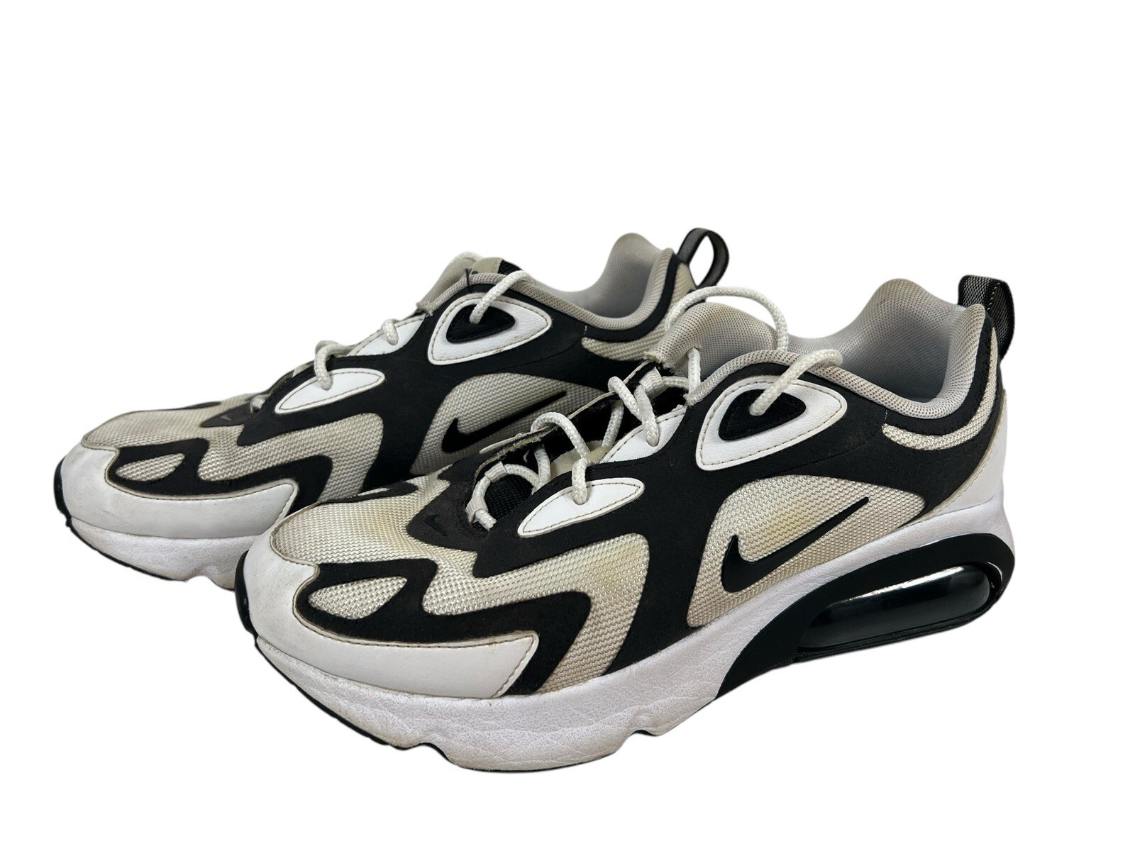 SAOLA Nike Uomo Air Max 200 Taglia 8 Scarpe Classiche AQ2568 104 Sneaker Bianco Nero 13