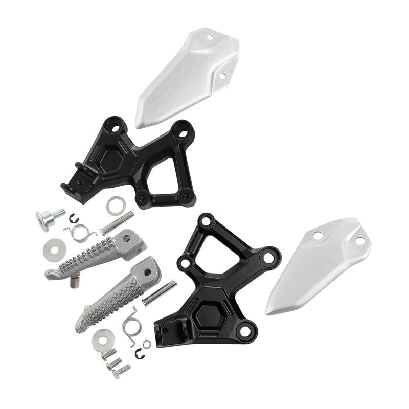 Front Driver Foot Pegs Brackets Set Fit For Kawasaki Ninja ZX-4RR