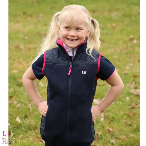 Kinder Reitweste Sophia von Little Rider Fleece Stern gesteppte Schultern Seiten - Bild 1 von 7