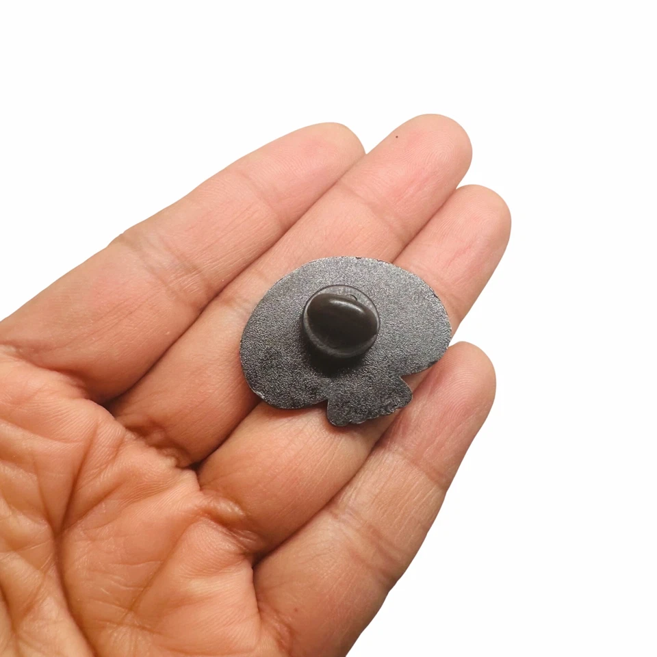 ⭐Pin Esmalte Calavera Calavera Broche Día de Muertos Tema Flores Rojas y Blancas Foto 3 de 4