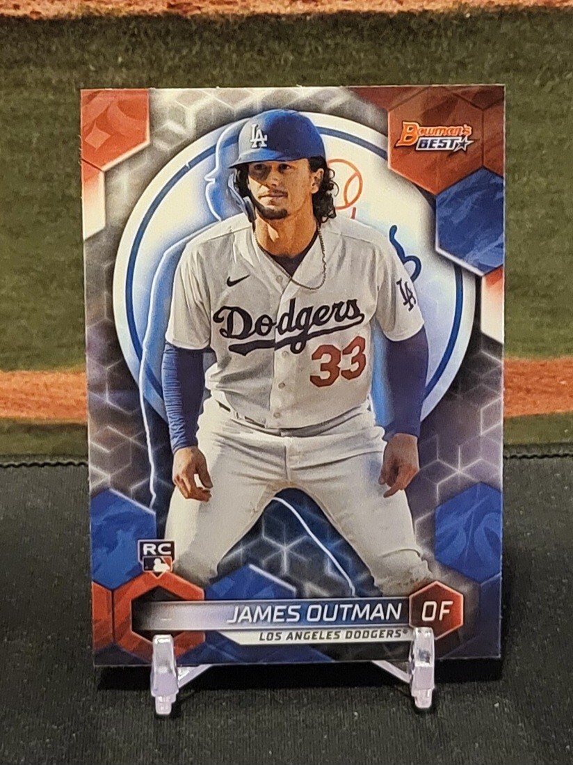 2023 Bowman's Best - #63 James Outman Rookie (RC) Los Angeles Dodgers