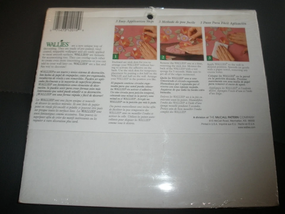 NEW Sealed Wallies Wallpaper Cutouts Sea Shells Item #12019 - Image 2 of 2